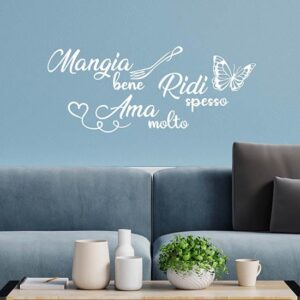 Scritte adesive murali per arredare le pareti