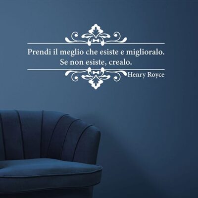 Scritte sui muri decorazioni adesive con citazione