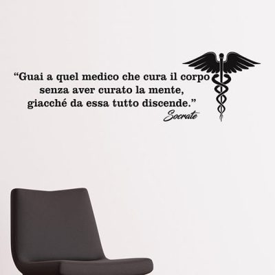 Adesivi murali con citazione di Socrate