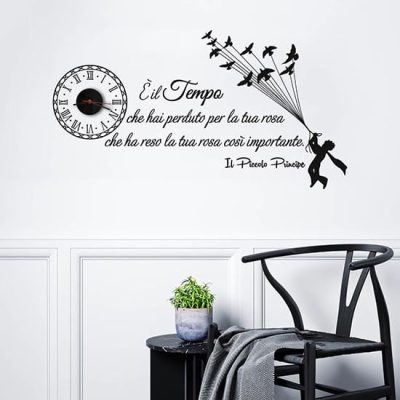 Orologio da parete con stickers piccolo principe