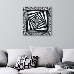 Quadri 3D astratti sovrapposti 2 tele moderne