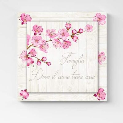 Quadri 3D multilivello in stile shabby su tela