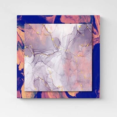 Quadro 3D astratto multilivello su tela