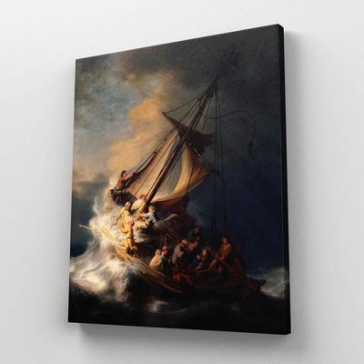 Quadro di Rembrandt Tempesta sul mare di Galilea