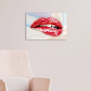 Quadro moderno con labbra sensuali