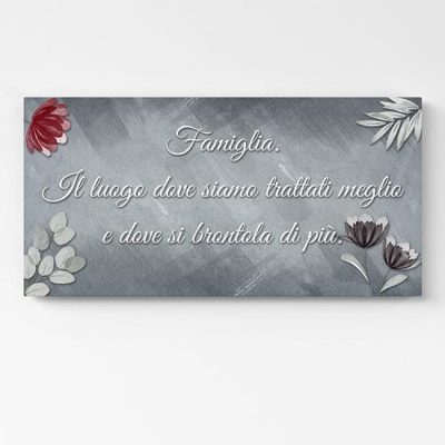 Quadro personalizzato con la tua frase su tela