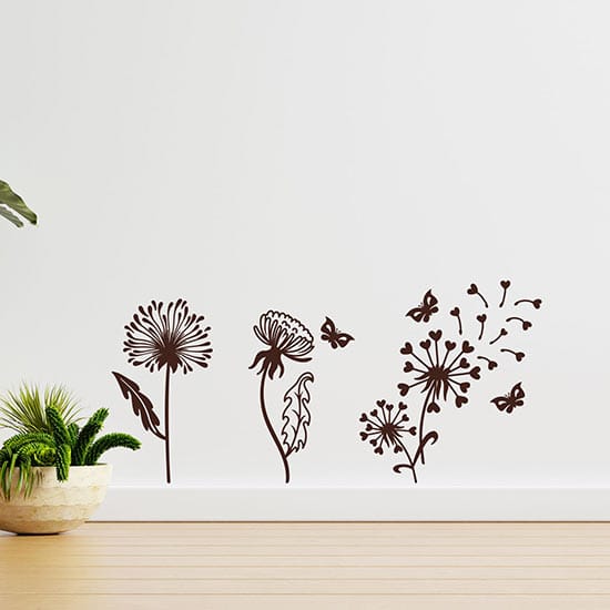 Wall stickers soffioni decorativi da parete