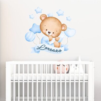 Adesivo da parete per bambino personalizzato con nome