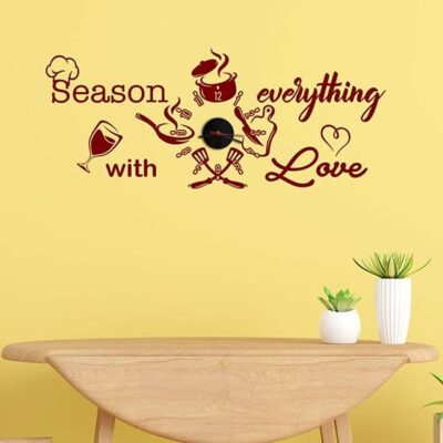 Orologi da parete per cucina con stickers di design