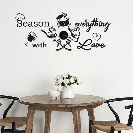 Orologi da parete per cucina con stickers