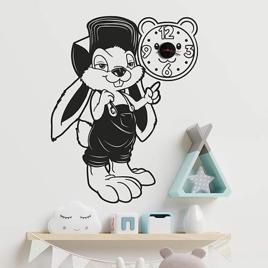 Orologio da parete per bambini con stickers