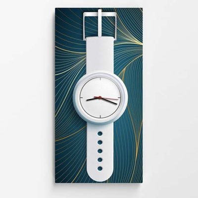 Orologio da parete stampato su tela per la stanza dei bambini