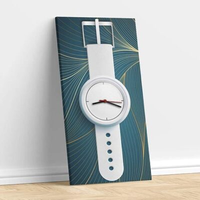 Orologi da parete moderni particolari design stampato su tela per arredare la cameretta