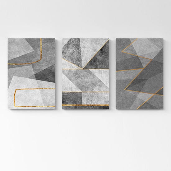 Quadri astratti 3 tele moderne da muro