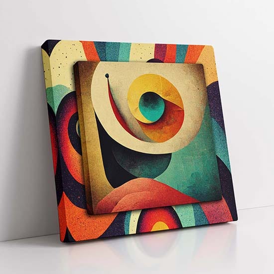 Quadro 3D arte astratta multilivello 2 quadri moderni sovrapposti