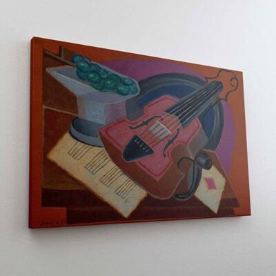 Quadro L'as de carreau di Juan Gris su tela