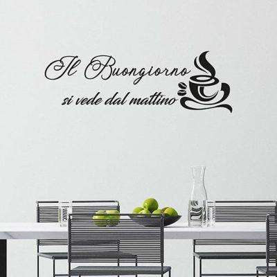 Adesivi murali caffè per la cucina o bar