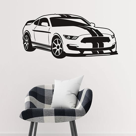 Adesivo murale auto sportiva arredo