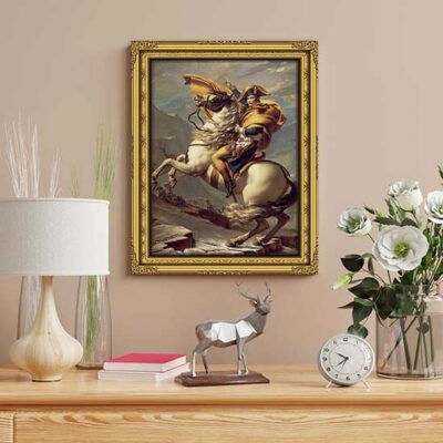 Quadro Bonaparte valica le Alpi stampa su tela