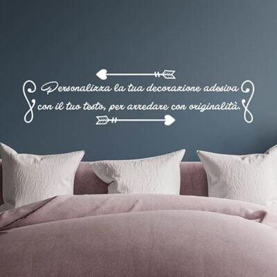 Scritta adesiva personalizzata per muro, adesivi da parete