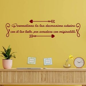 Scritta adesiva personalizzata per muro, wall stickers