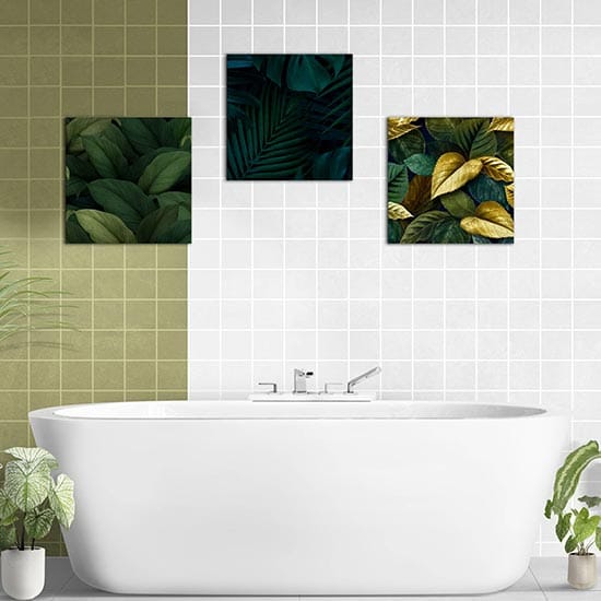 Quadretti per bagno stampe su tela