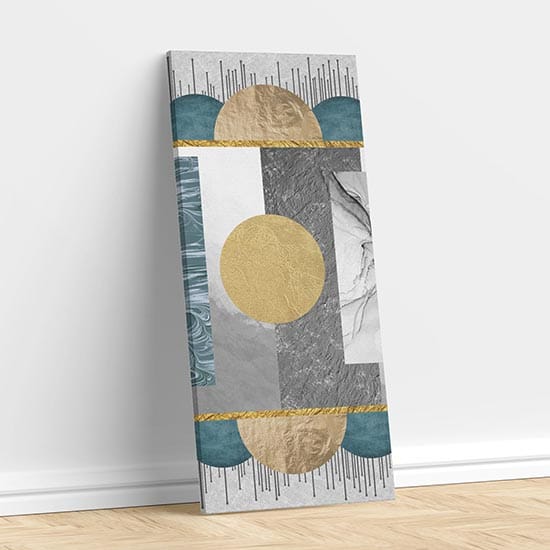 Quadro astratto geometrico su tela