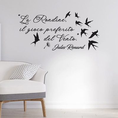 Scritte adesive da parete di Jules Renard stickers murali