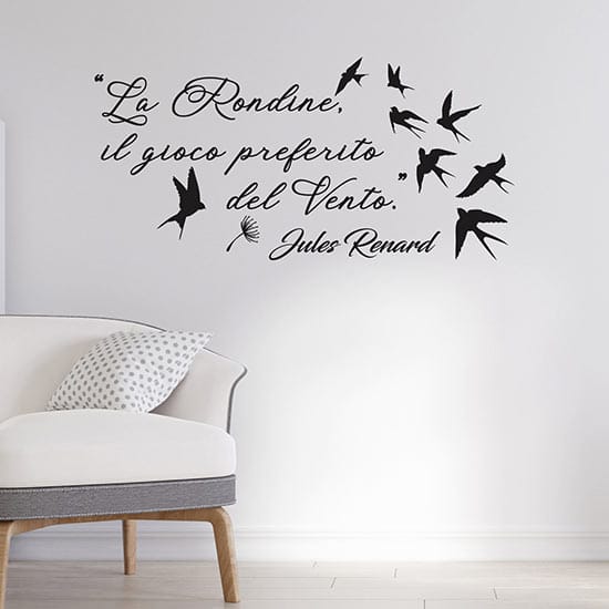 Scritte adesive da parete di Jules Renard stickers murali