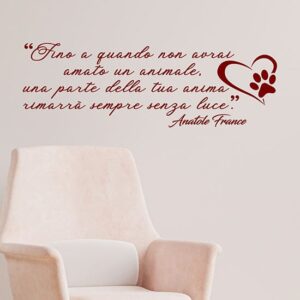 Scritte adesive da parete sugli animali stickers murali
