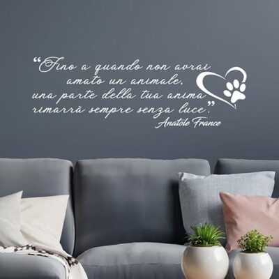 Scritte adesive da parete sugli animali wall stickers