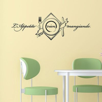 Stickers murali proverbio cucina