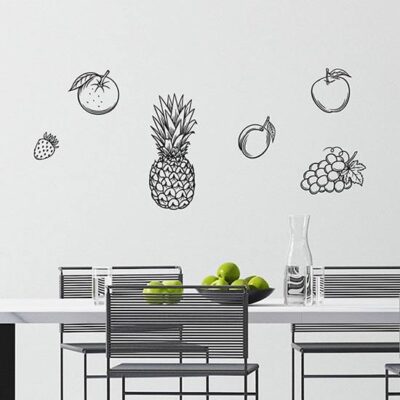 Disegni adesivi murali frutta arredo cucina