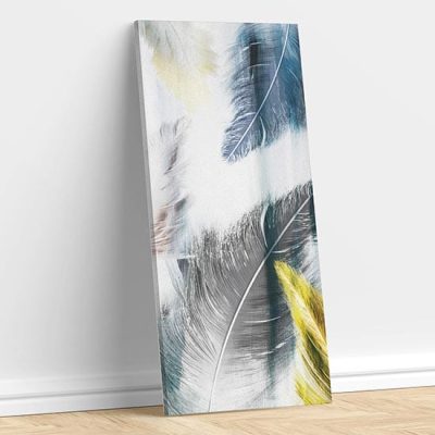 Quadro astratto verticale stampa su tela