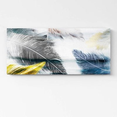 Quadro astratto verticale stampa su tela orizzontale