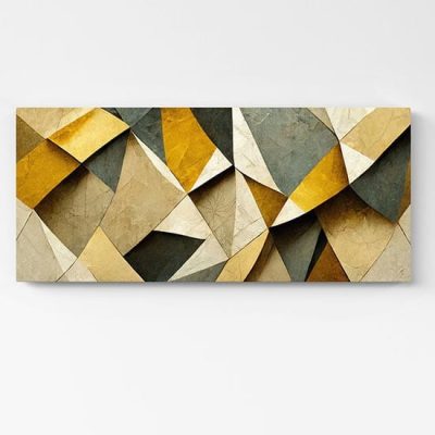 Stampa su tela quadro astratto geometrico