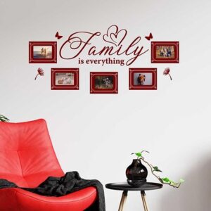 Adesivi murali famiglia con cornici foto wall stickers