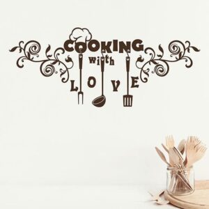 Decorazione adesiva per cucina cooking stickers murali