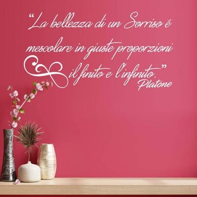 Frase celebre adesiva di Platone wall stickers