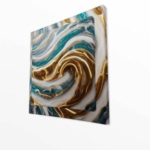 Quadri astratti 3d sovrapposti 2 stampe su tela