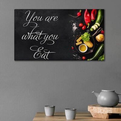 Quadro cucina con scritte su tela da appendere