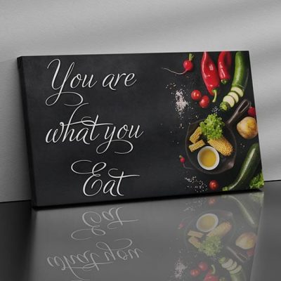 Quadro cucina con scritte su tela stampa moderna