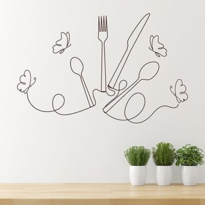Stickers murali design per cucina decorazione adesiva