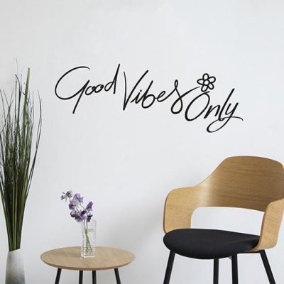 Adesivi da parete con frase motivazionale