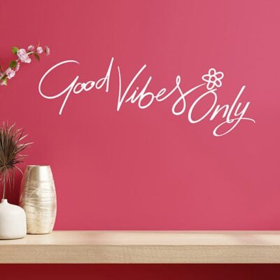 Adesivi da parete con frase motivazionale per decorare