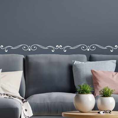 Greca adesiva da parete stilizzata decorazione