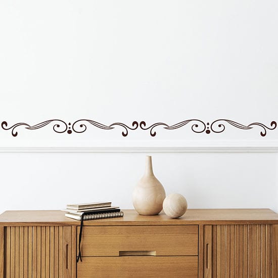 Greca adesiva da parete stilizzata