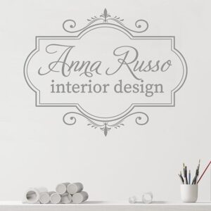 Adesivi da parete personalizzati con testo e nome