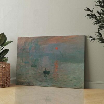 Impressione levar del sole quadro di Monet su tela