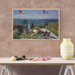 Quadro di Monet Terrazza a Sainte-Adresse stampato su tela